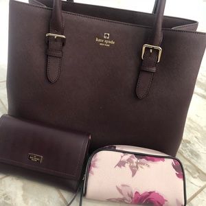 Kate Spade handbag, crossbody wallet, cosmetic